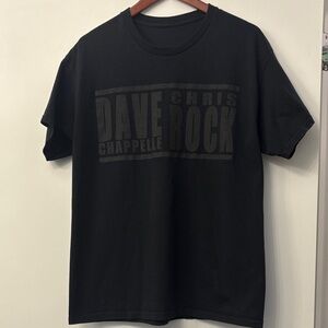 Dave Chappelle & Chris Rock tour Black Graphic T-Shirt size large